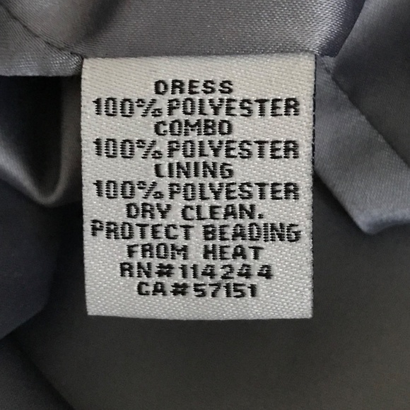 ELIZA J Jeweled Rhinestone Cocktail Dress Gray Women’s Plus Size 14 - Picture 11 of 16